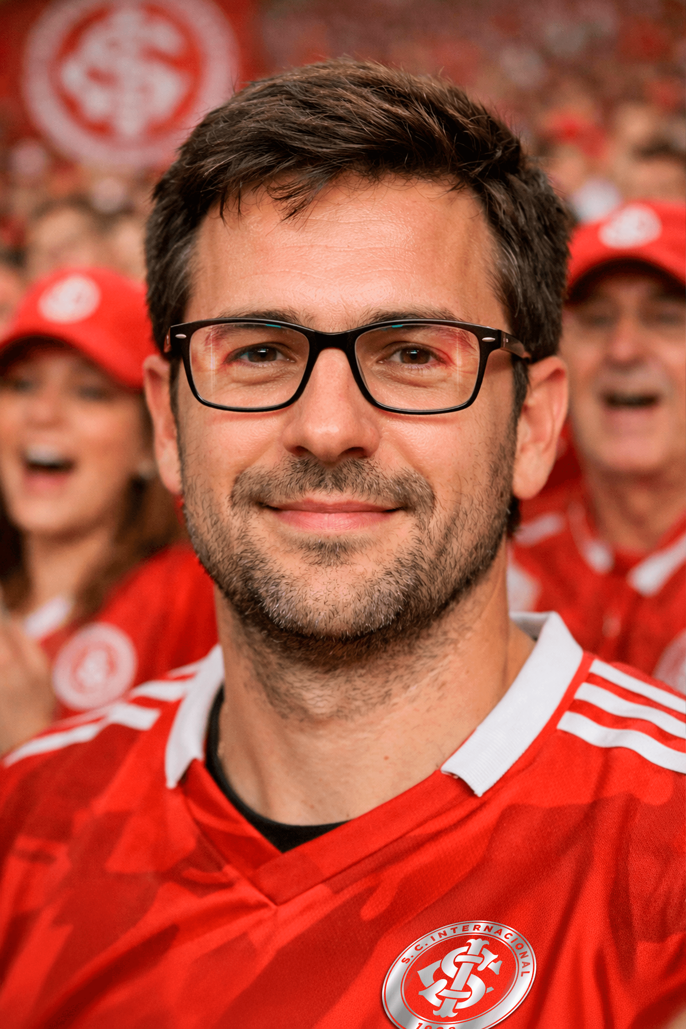 Modelo usando lentes Grenal